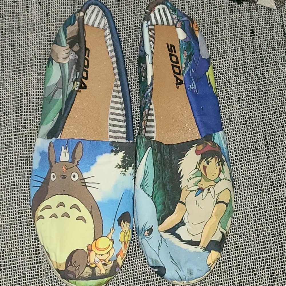 Ghibli Shoes (Soda, Flats, Totoro, Princess Mononoke, Kiki's Deli)